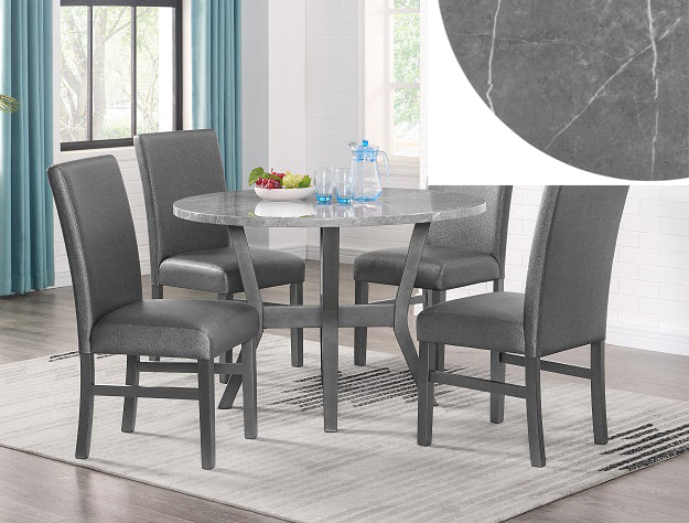 1317SET-GT JUDSON 5 PIECE DINING SET IN GLITTER GREY
