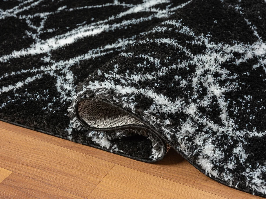 COMFY SHAG 230 BLACK 5 X 7 RUG