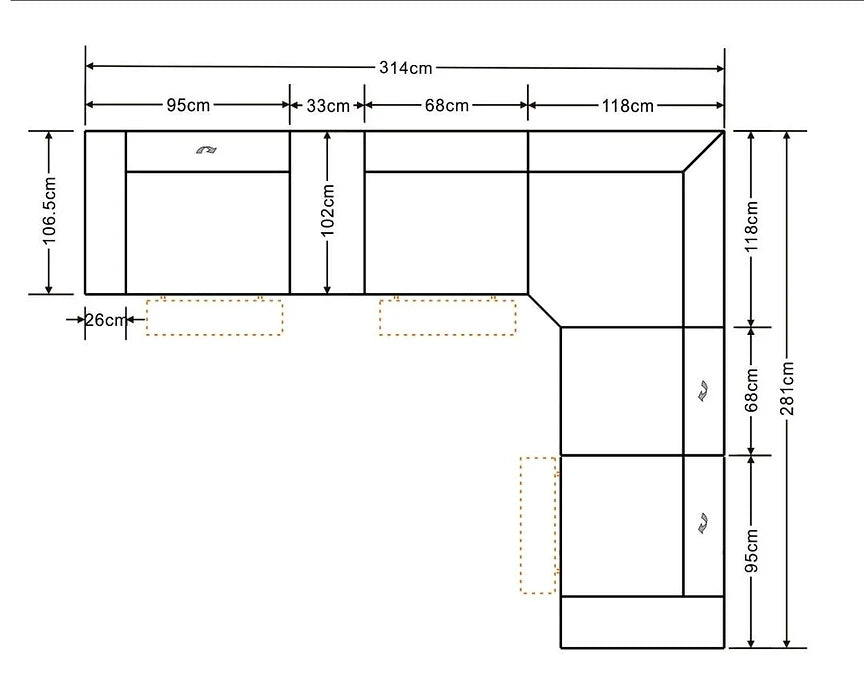 MI-1122-6PCS FRANCO (DK NAVY 2 POWER)