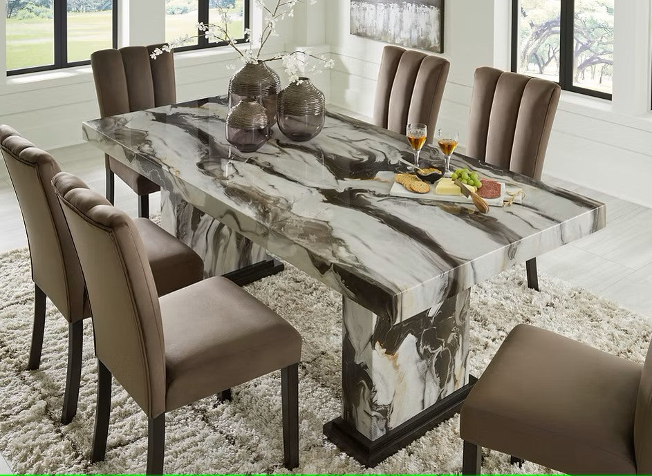 ASHLEY D581 JESHINA 7 PIECE DINING ROOM SET
