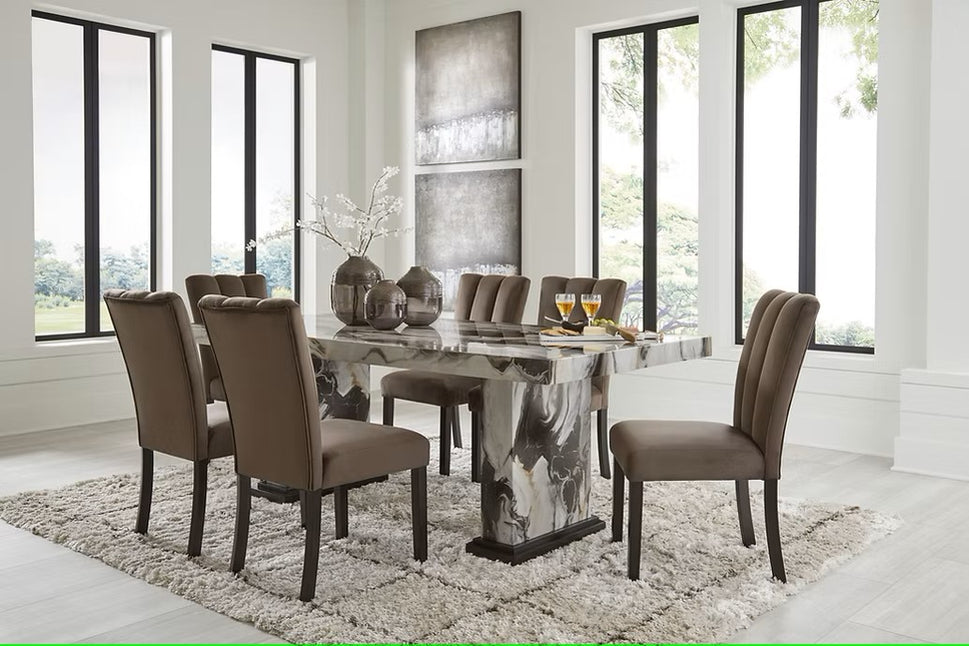 ASHLEY D581 JESHINA 7 PIECE DINING ROOM SET