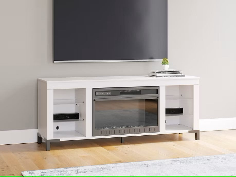 ASHLEY W2722-168 BROLLEVI TV STAND WITH FIREPLACE