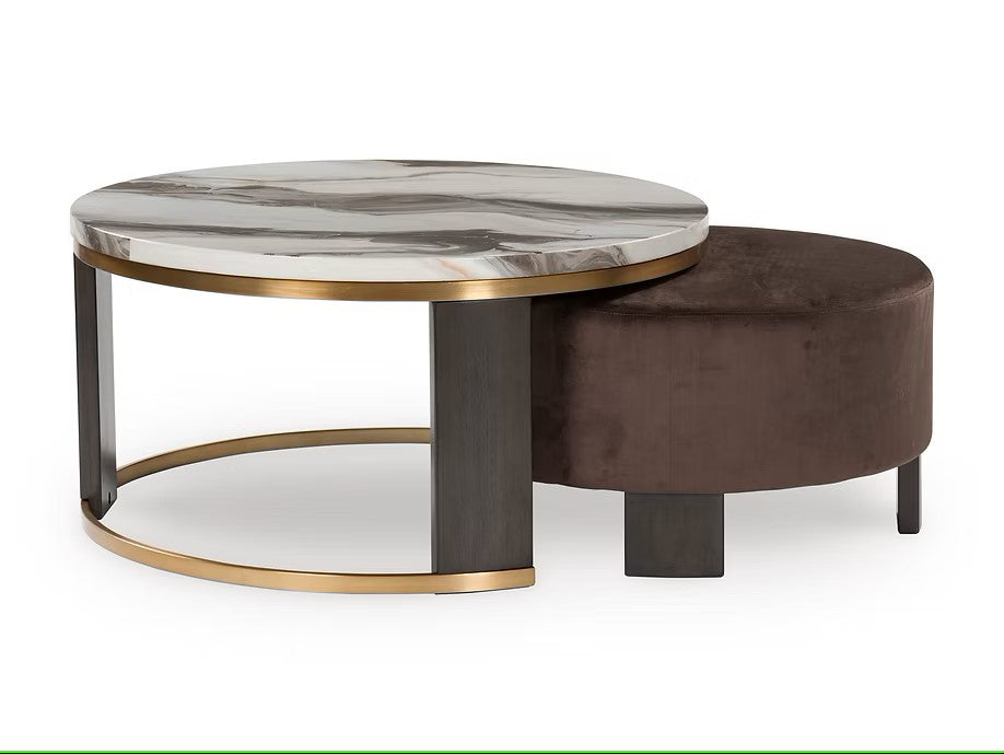 ASHLEY T671-22 JAZMORE COCKTAIL TABLE AND OTTOMAN