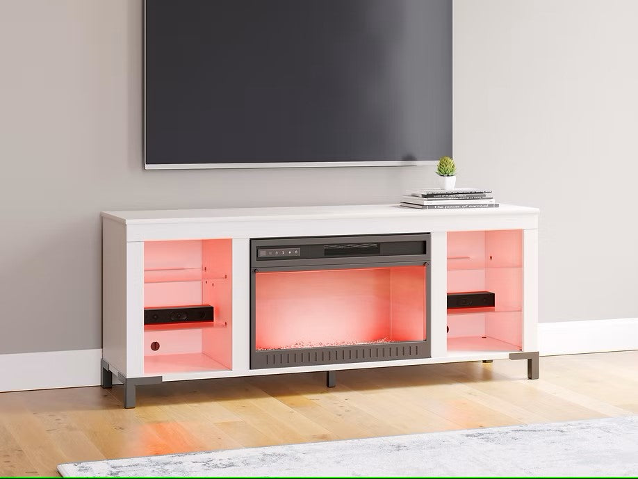 ASHLEY W2722-168 BROLLEVI TV STAND WITH FIREPLACE