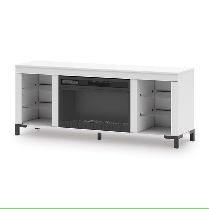 ASHLEY W2722-168 BROLLEVI TV STAND WITH FIREPLACE