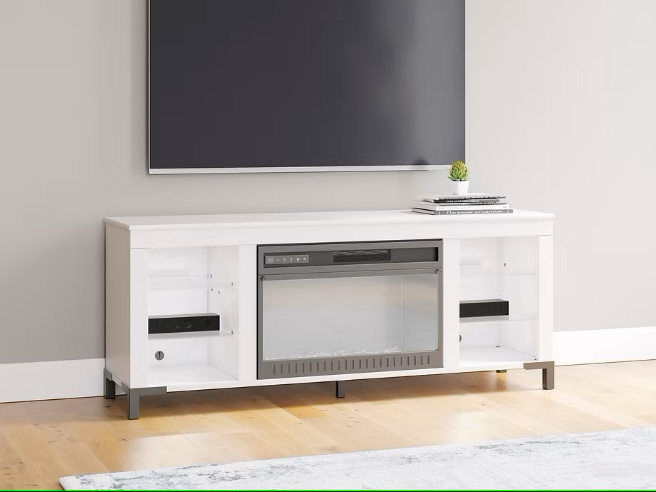 ASHLEY W2722-168 BROLLEVI TV STAND WITH FIREPLACE
