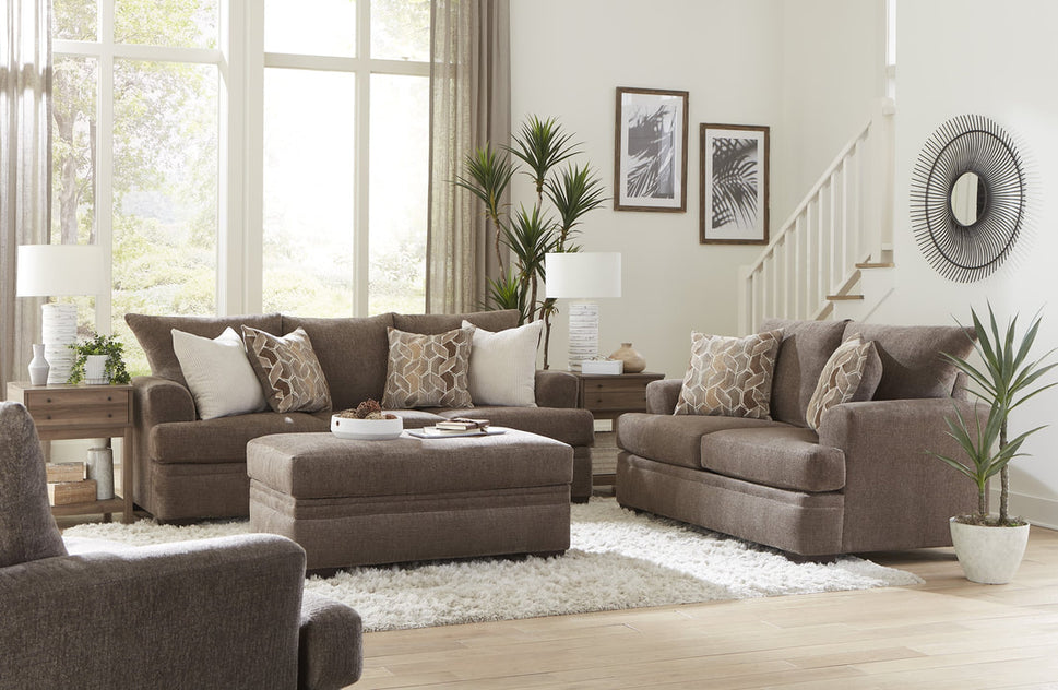 3650 MOCHA/NUTMEG SOFA AND LOVESEAT SET