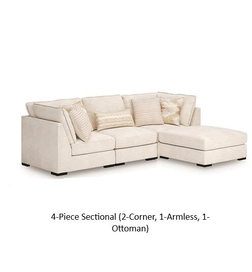 ASHLEY 480-02 MODULAR SECTIONAL WITH OPTIONAL OTTOMAN