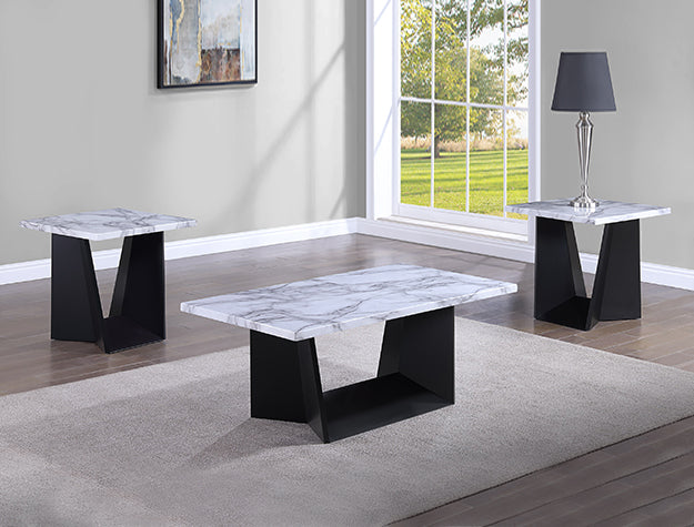 4226SET ADEA 3 PIECE COCKTAIL TABLE SET IN BLACK COLOR