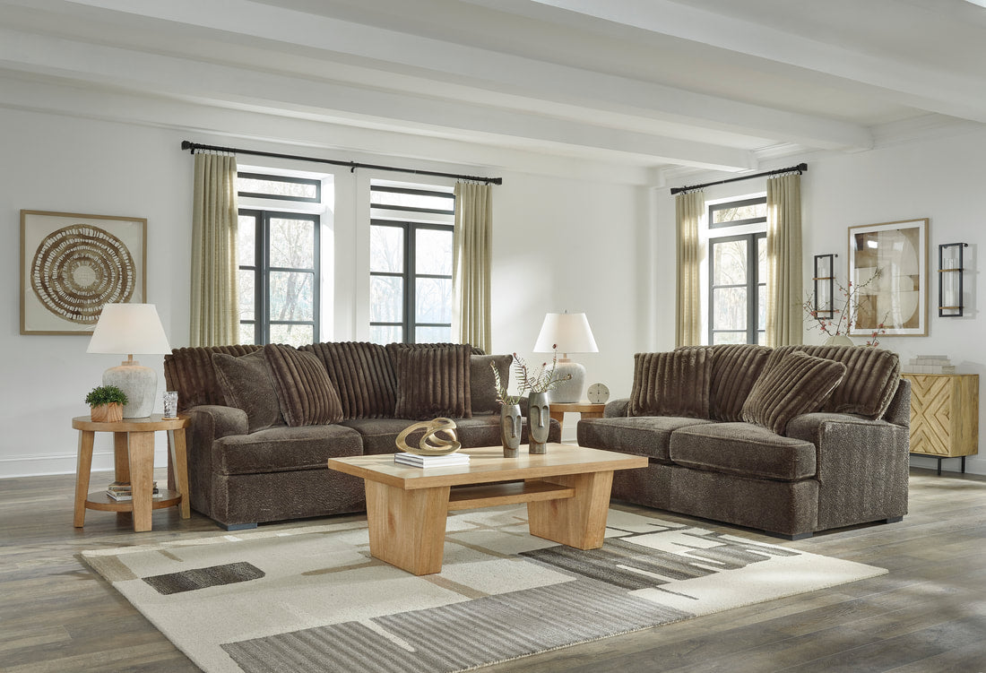 ASHLEY 537-02 SOFA AND LOVESEAT SET