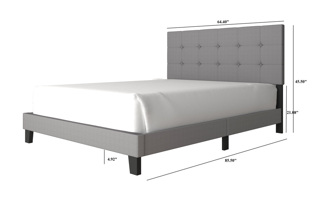 930 GRAY PLATFORM BED AVAILABLE IN TWIN, FULL, QUEEN AND KING SIZES