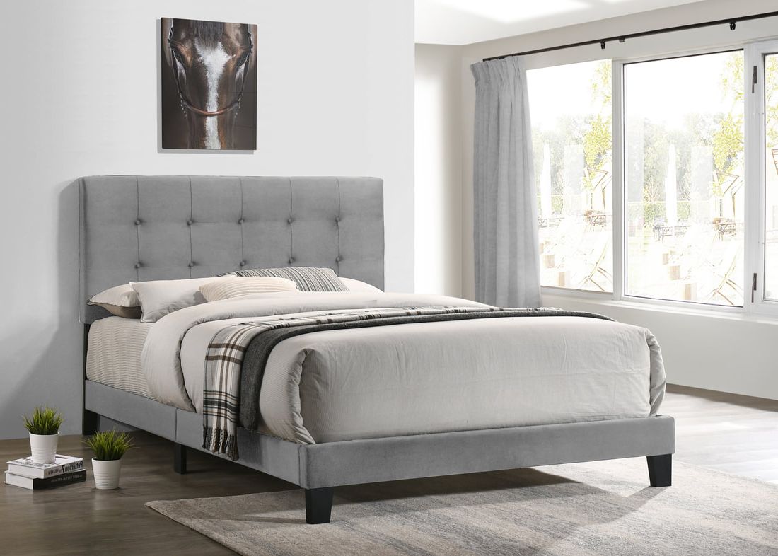 930 GRAY PLATFORM BED AVAILABLE IN TWIN, FULL, QUEEN AND KING SIZES