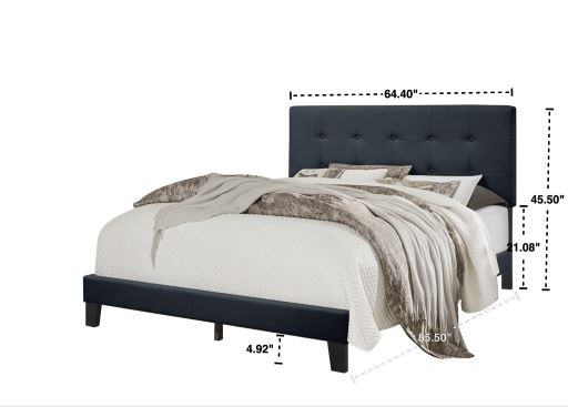 940 CHARCOAL PLATFORM BED AVAILABLE IN TWIN, FULL, QUEEN AND KING SIZES