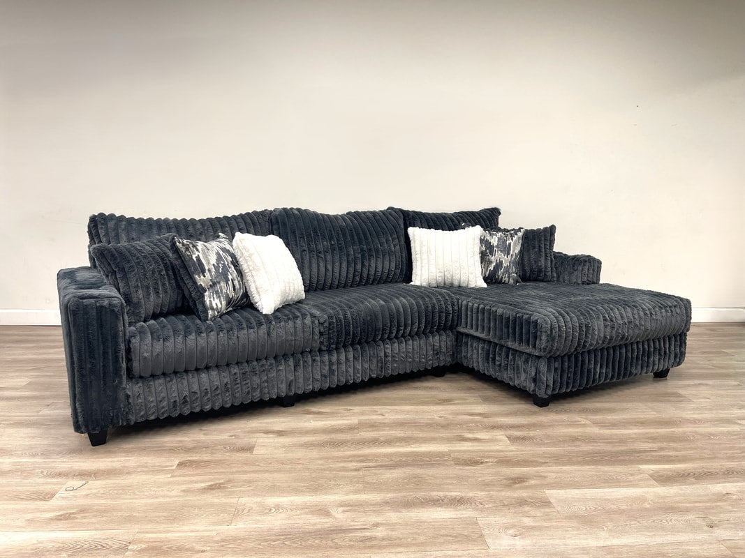 9500 CHARCOAL OVERSIZED SECTIONAL