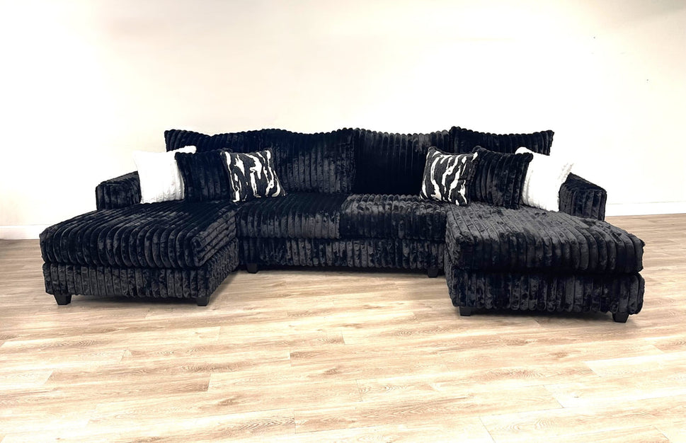 9700 BLACK SECTIONAL