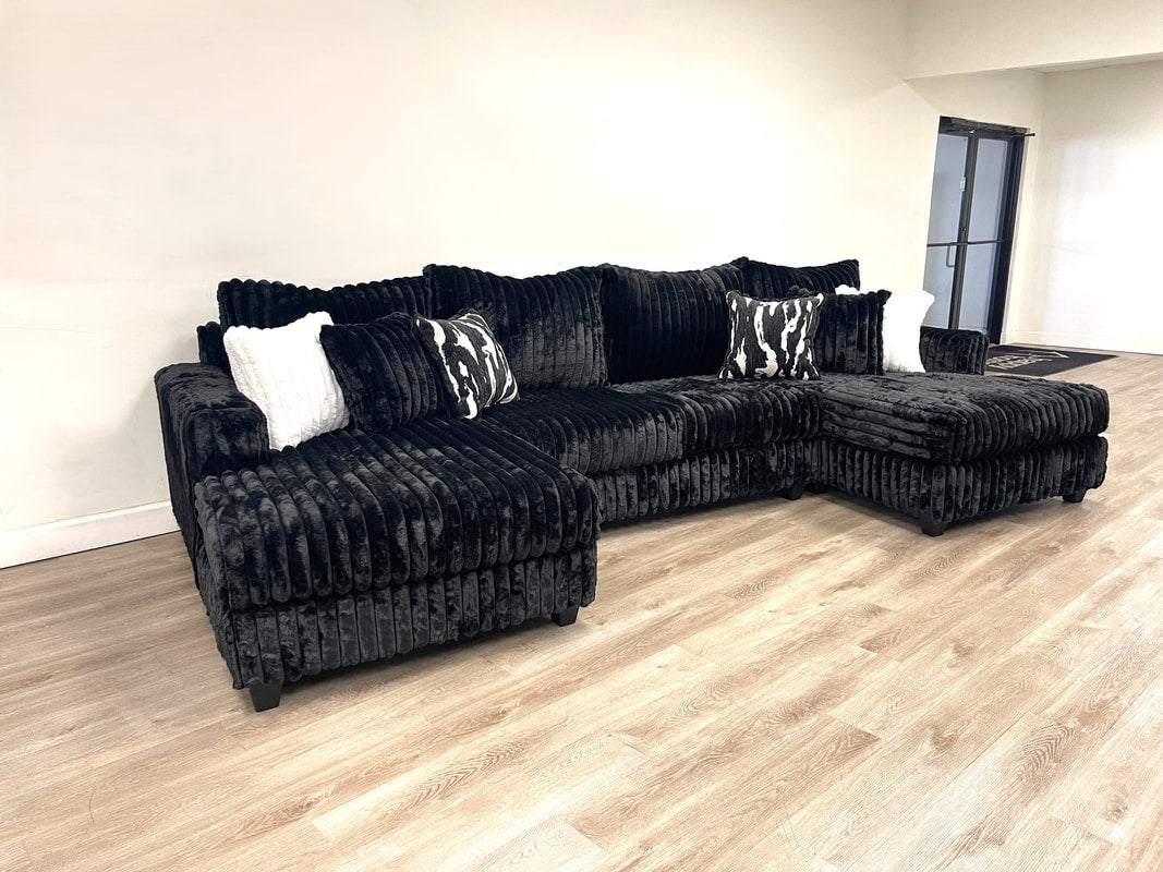 9700 BLACK SECTIONAL