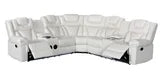 ALEXA2023 WHITE RECLINING SECTIONAL