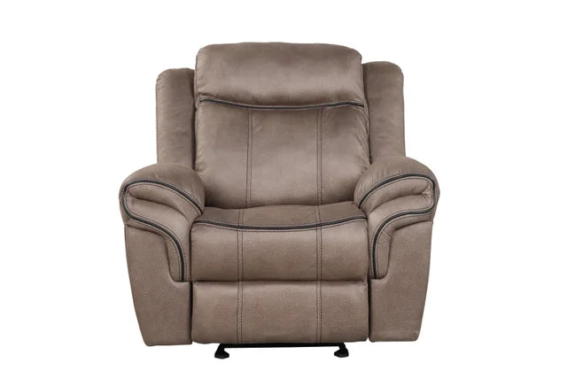 Andres Reclining Living Room Set Available in Brown and Grey