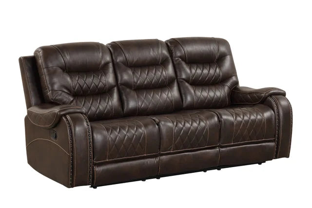 ASHLEY2002 BROWN OVERSIZED 3PC RECLINING SET