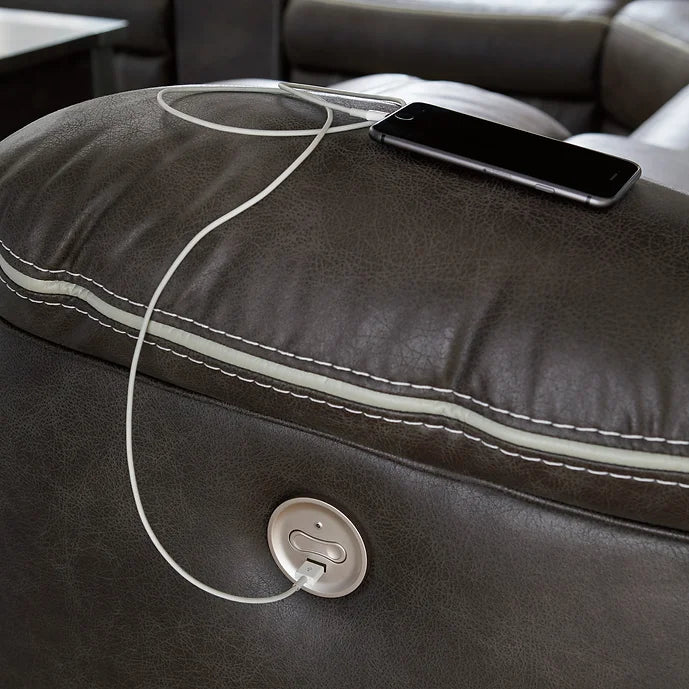 ASHLEY 13104 KINCORD RECLINING SET AVAILABLE IN MIDNIGHT BLACK