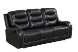 ASHLEY2001 BLACK OVERSIZED 3PC RECLINING SET
