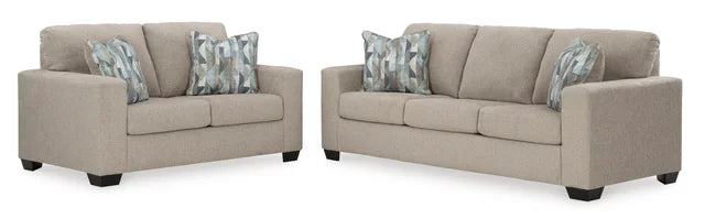 ASHLEY 512-04 AND 512-05 SOFA AND LOVESEAT SET AVAILABLE IN PARCHMENT AND GRAPHITE COLORS