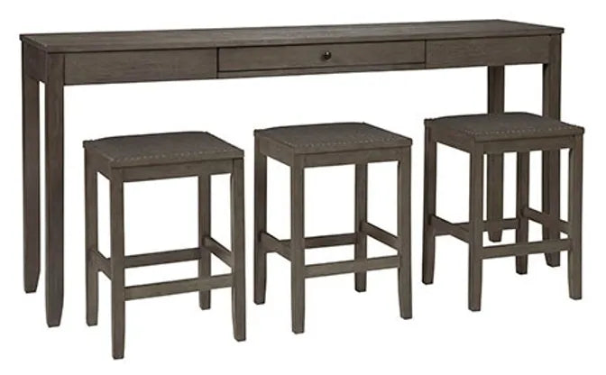 ASHLEY D388-223 CAITBROOK 4 PIECE COUNTER TABLE SET