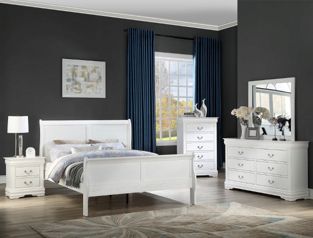 LOUIS PHILIP 5 PIECE BEDROOM SET (TWIN/FULL/QUEEN/KING)