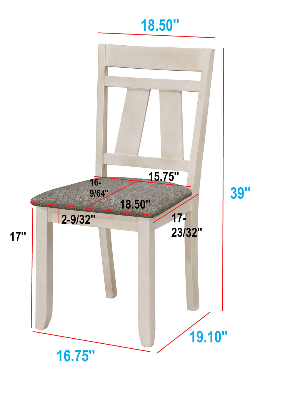 2158 MARIBELLE DINING ROOM SET WITH 4 CHAIRS AND DINING BENCH