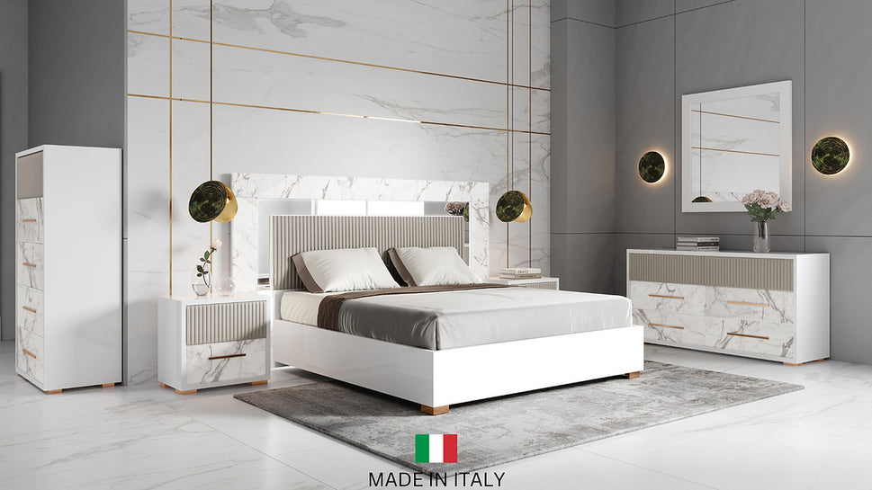 CRUZ COLLECTION BEDROOM SET AVAILABLE IN QUEEN AND KING SIZES AS 4 PC OR 5 PC SETS