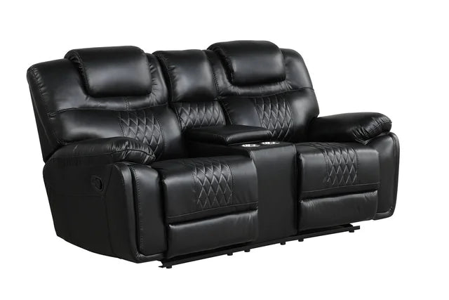 GALVESTON 3 PIECE RECLINING SET AVAILABLE IN BLUE BLACK AND BROWN