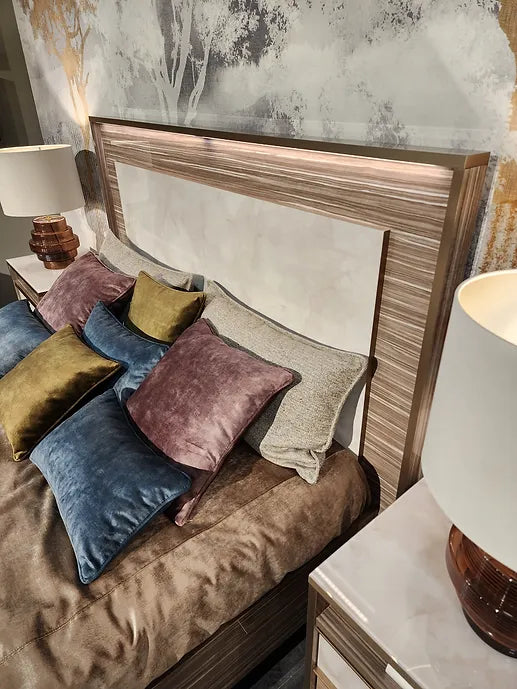 LUCE COLLECTION BEDROOM SET AVAILABLE IN QUEEN AND KING SIZES AS 4 PC OR 5 PC SETS