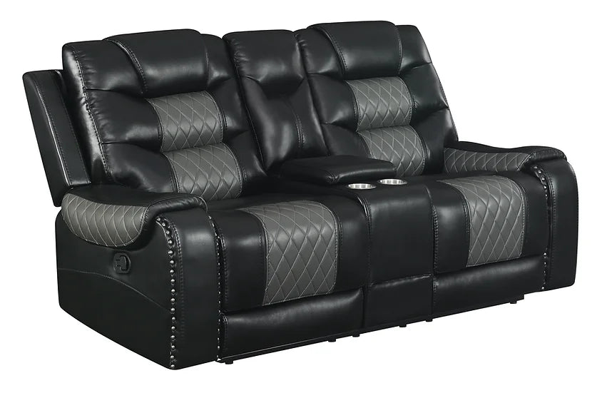 S1987 PHOENIX 3 PIECE RECLINING LIVING ROOM SET AVAILABLE IN BLACK AND BROWN