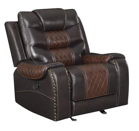 S1987 PHOENIX 3 PIECE RECLINING LIVING ROOM SET AVAILABLE IN BLACK AND BROWN