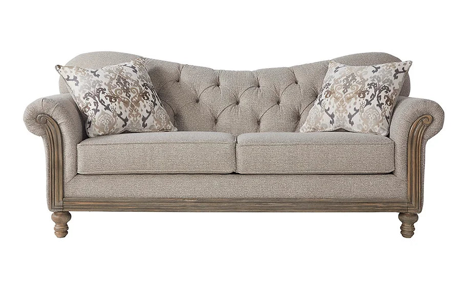 S8725 Sandstone Oyster Sofa and Loveseat