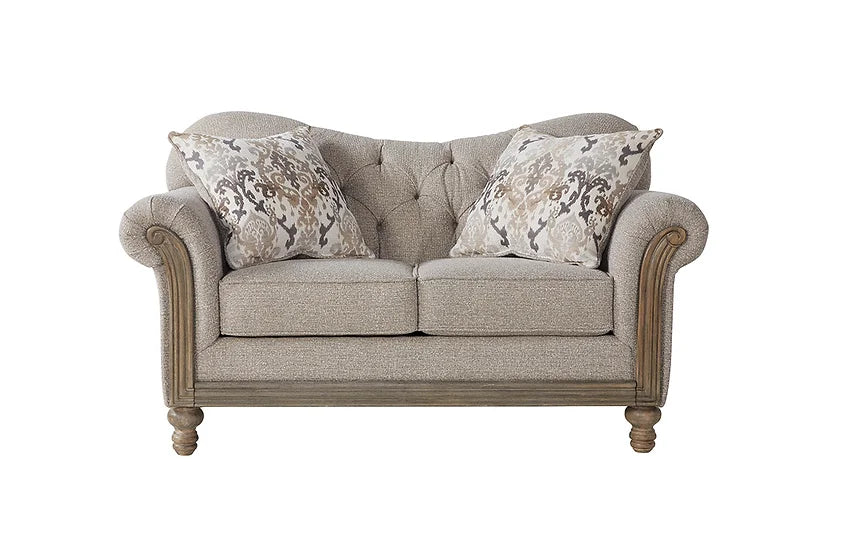 S8725 Sandstone Oyster Sofa and Loveseat
