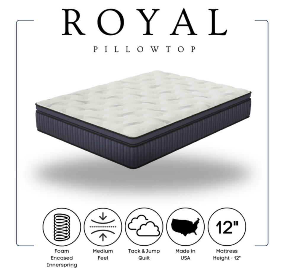 ROYAL ULTRA PLUSH 12" HYBRID AVAILABLE IN TWIN, FULL, QUEEN AND KING SIZES