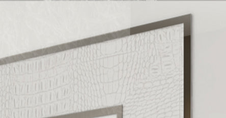 VOLARE CROCO COLLECTION BEDROOM SET AVAILABLE IN QUEEN AND KING SIZES AS 4 PC OR 5 PC SETS