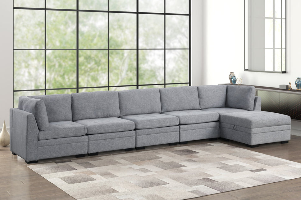 SAM 6 PIECE MODULAR SECTIONAL - ARRANGE IT ANY WAY YOU LIKE!