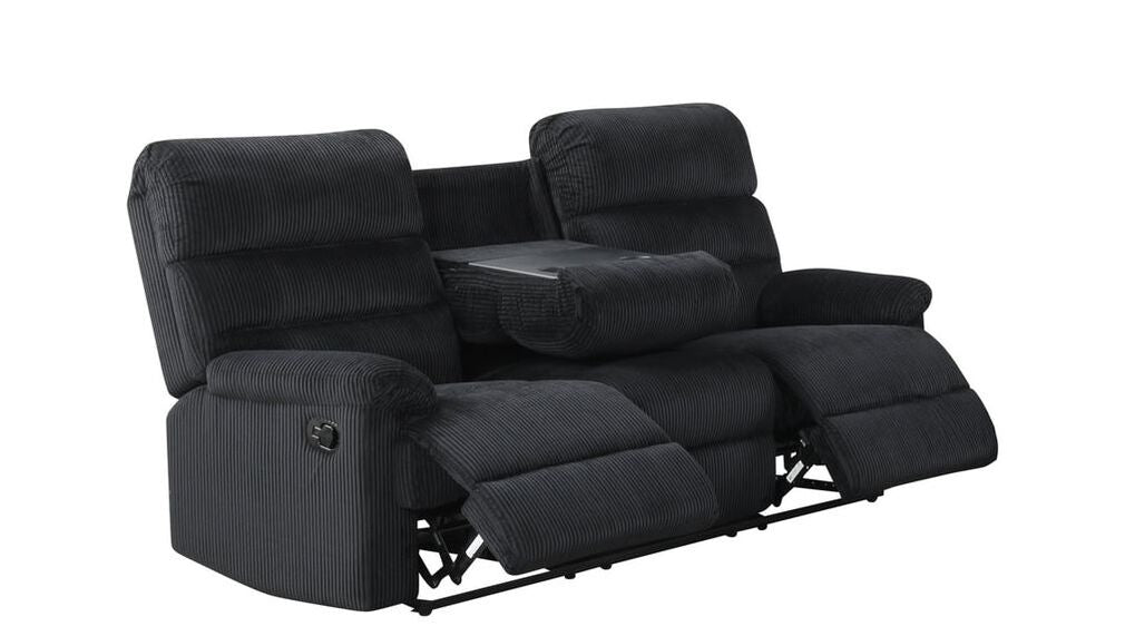 ALBERT BLACK 3PC RECLINING SET