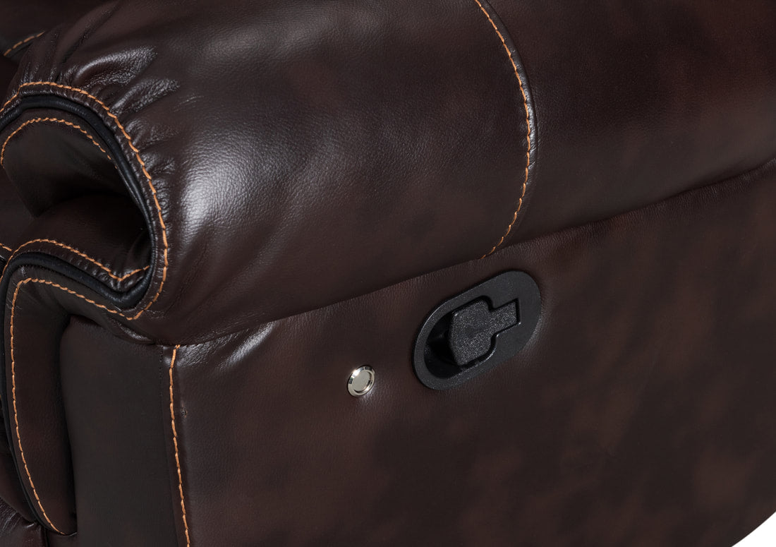 ALEXA2003 BROWN RECLINING SECTIONAL