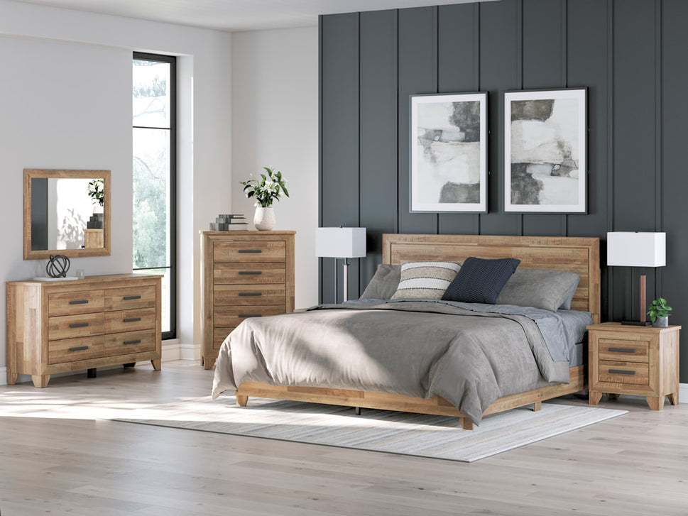 ASHLEY B4802 - 5 PC BEDROM SET AVAILABLE IN TWIN, FULL, QUEEN AND KING SIZES