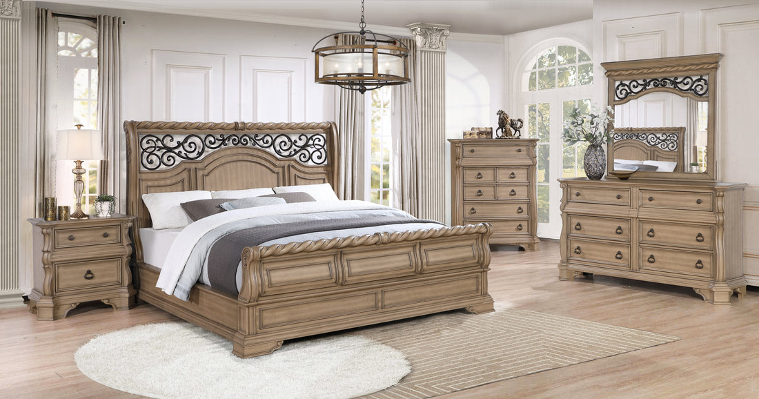 B7010 BEDROOM SET AVAILABLE IN QUEEN AND KING SIZES AS 4 PC 0R 5 PC SET