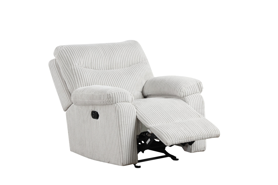 BRAVO BEIGE FABRIC 3 PIECE RECLINING SET