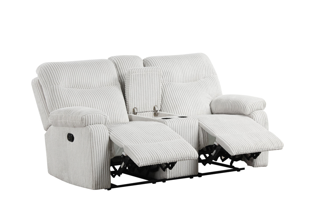 BRAVO BEIGE FABRIC 3 PIECE RECLINING SET