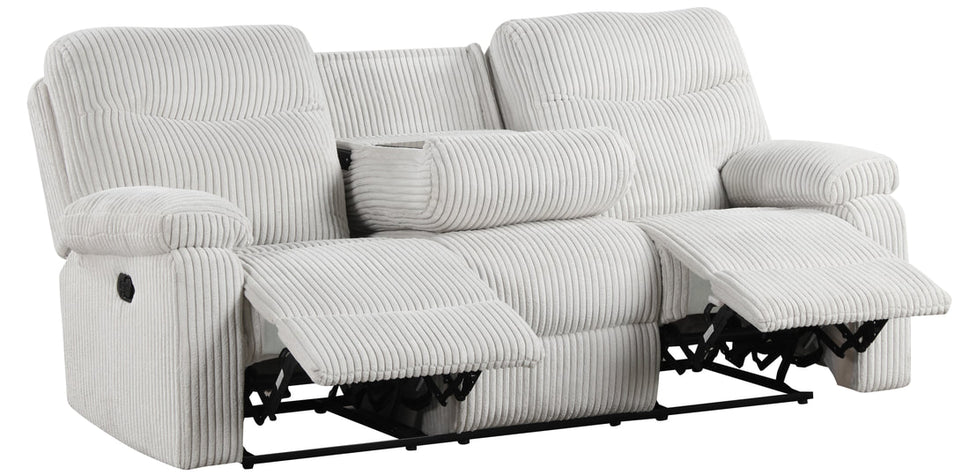 BRAVO BEIGE FABRIC 3 PIECE RECLINING SET