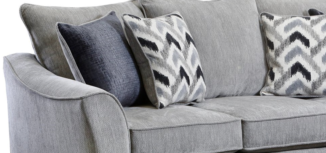 3850 OVERSIZED GRAY SOFA AND LOVESEAT SET