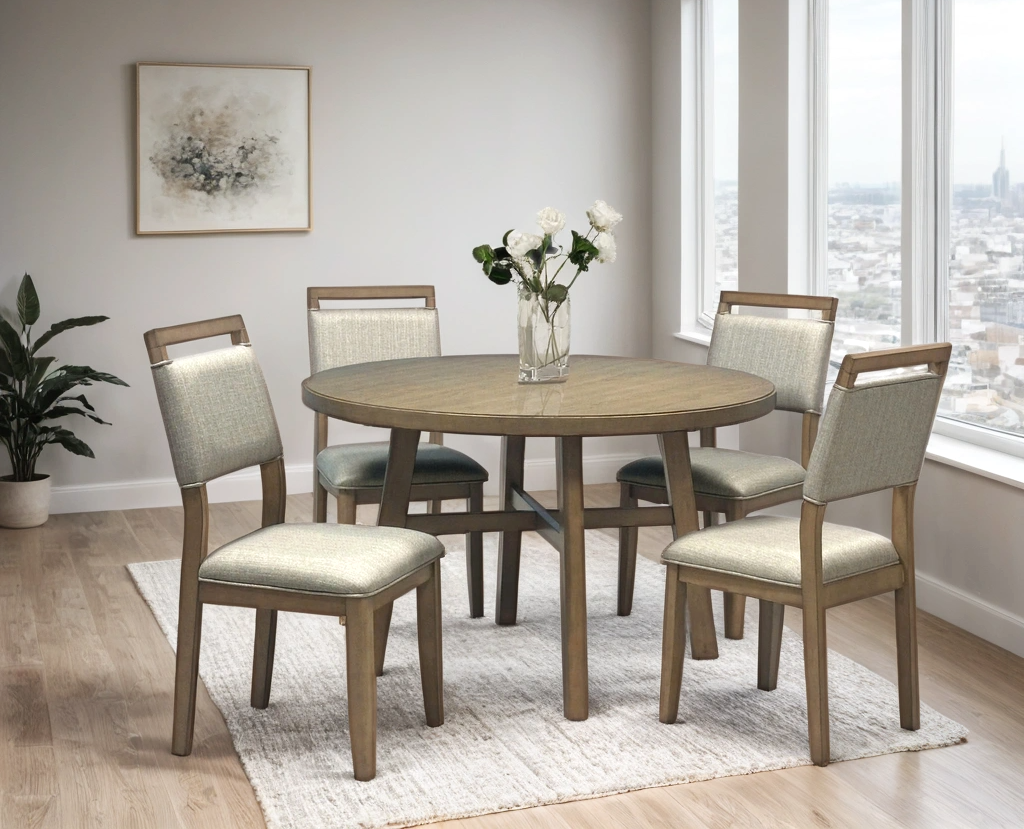 D2410 DINING TABLE + 4 CHAIR SET
