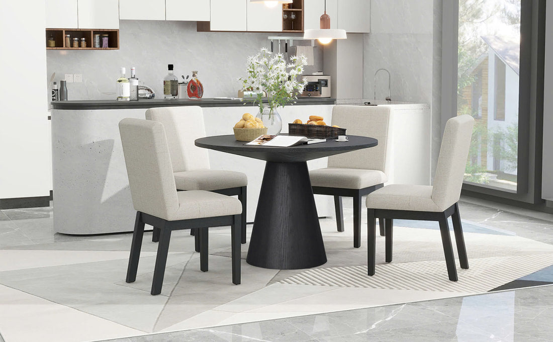 D2600 DINING TABLE + 4 CHAIR SET