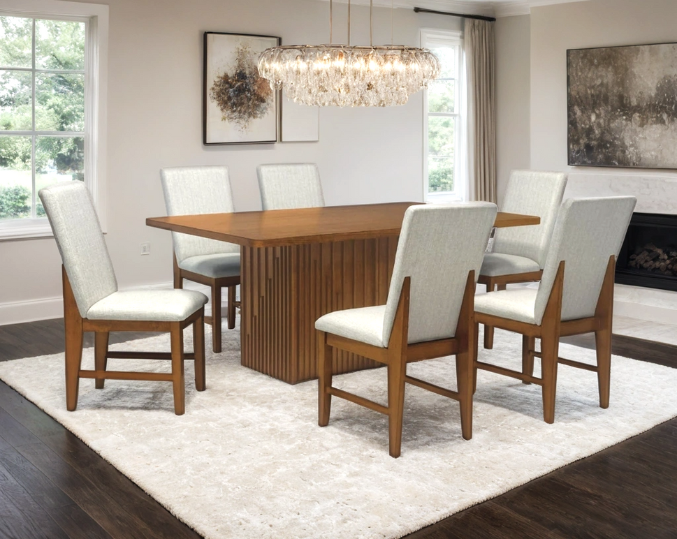 D2800 DINING TABLE + 6 CHAIRS SET